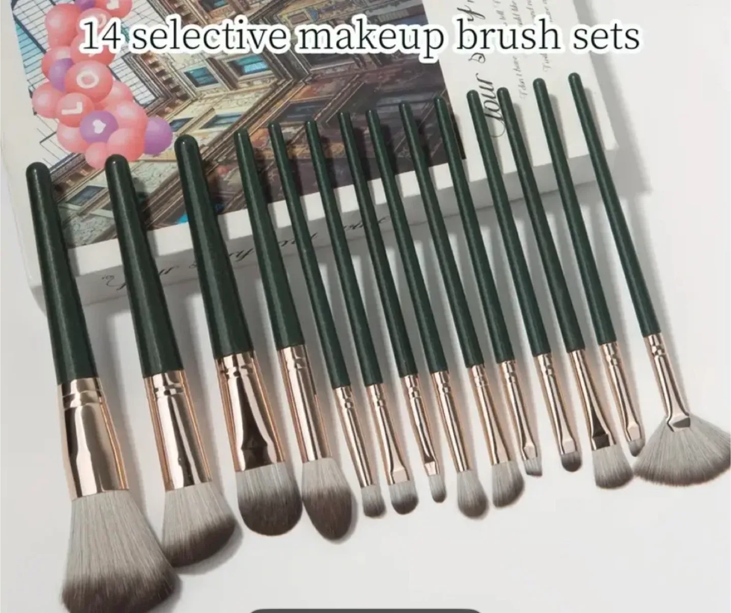 Mariellemiranda 14 Brush Makeup Brush Set image indicator(2)