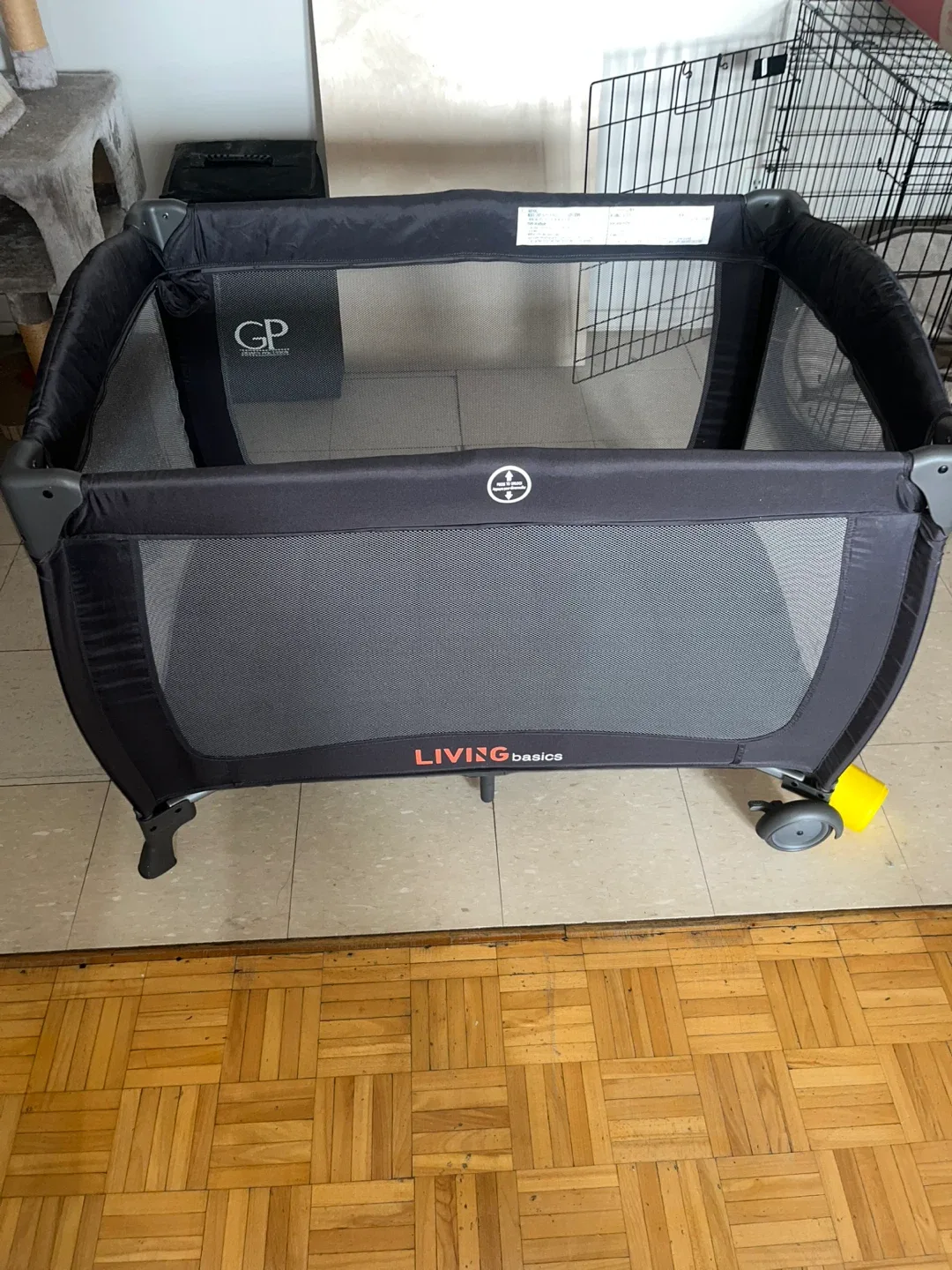 LIVINGbasics 2-in-1 Baby Playard, Foldable Baby Bassinet thumbnail