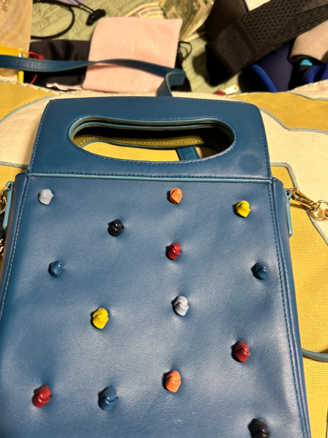 Kate Spade Blue Leather Satchel