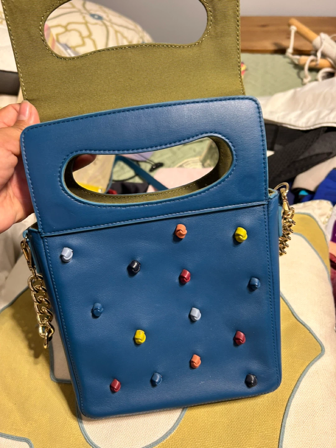 Kate Spade Blue Leather Satchel - photo 3