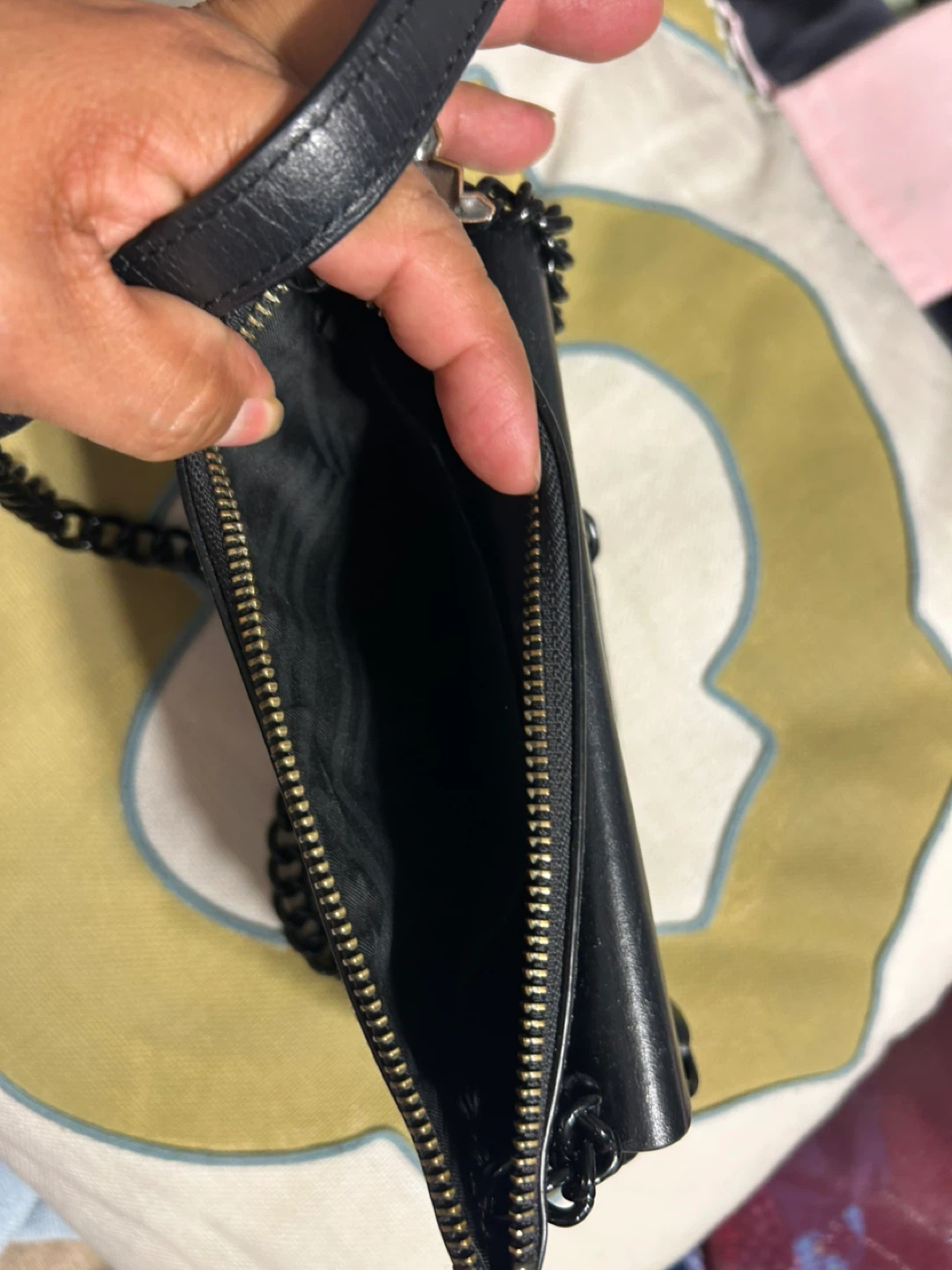 Rebecca Minkoff Black Leather Chain Crossbody Bag - photo 3
