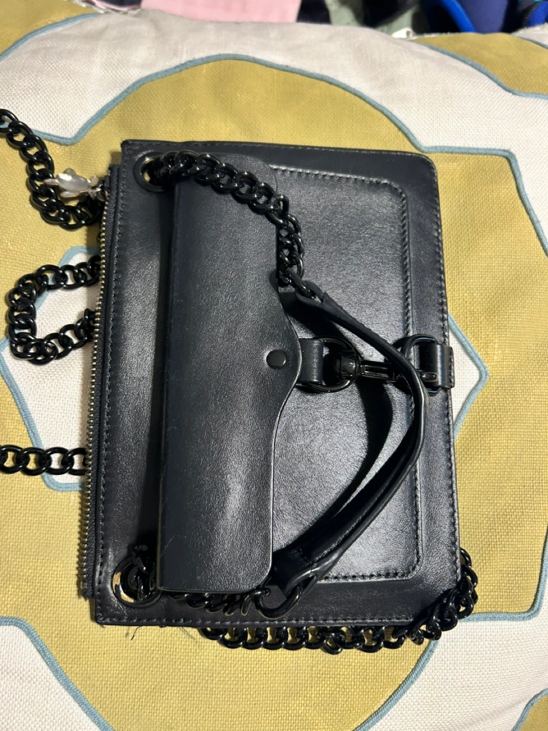 Rebecca Minkoff Black Leather Chain Crossbody Bag - photo 2