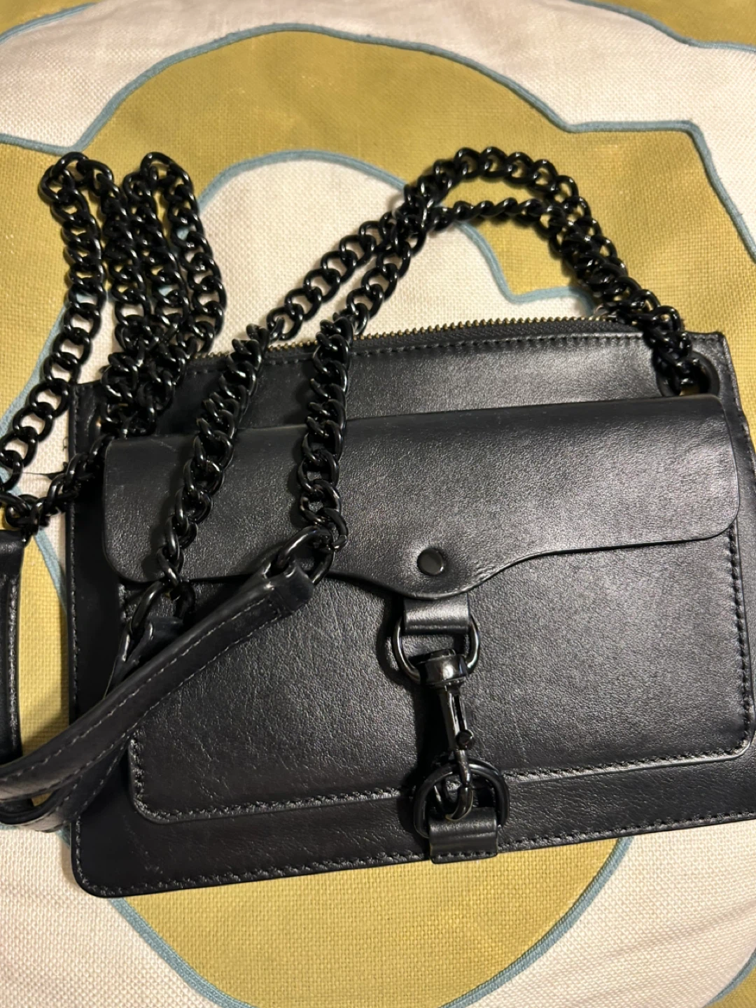 Rebecca Minkoff Black Leather Chain Crossbody Bag - photo 5