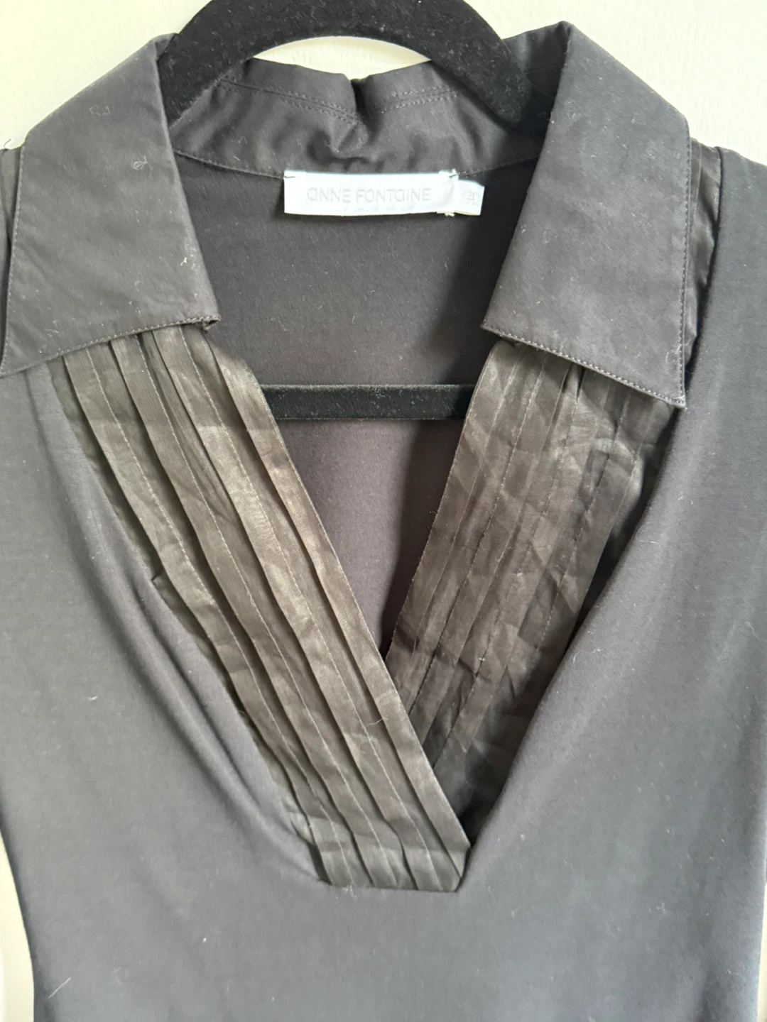 Anne Fontaine Black Blouse - Size S - photo 3