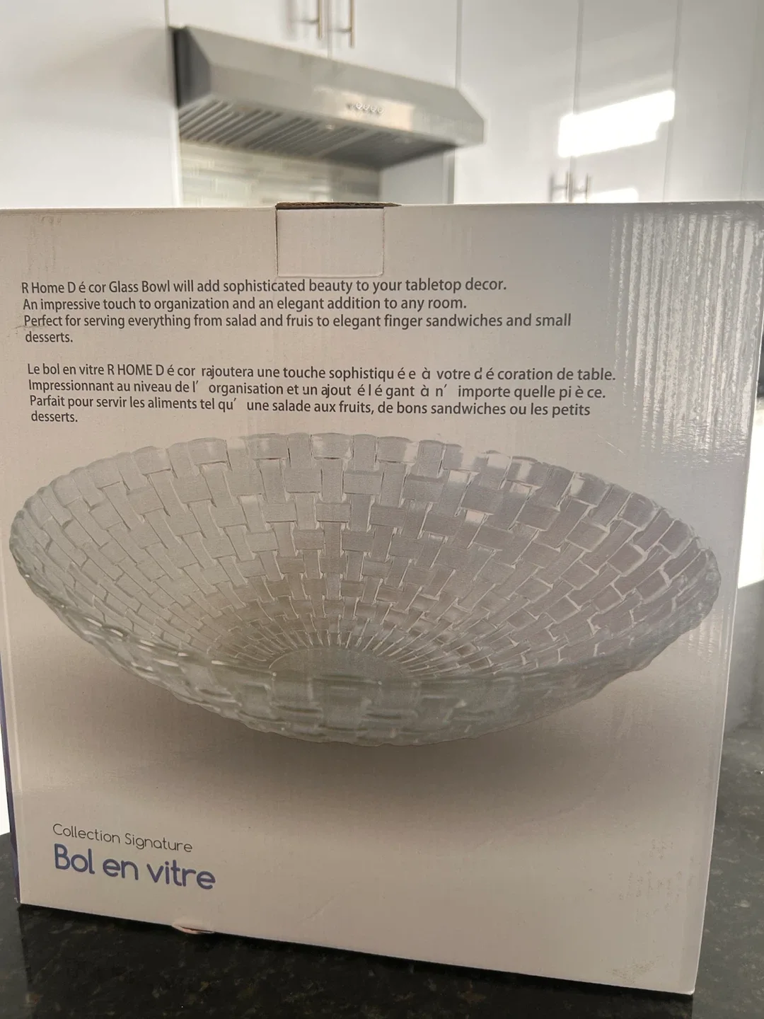 HOME Décor  Glass Bowl - New in Box🥕 image indicator(2)