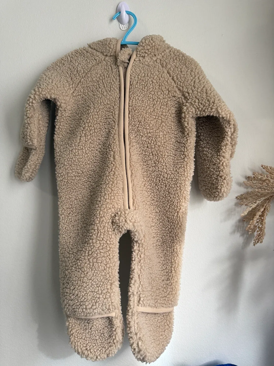 Little Earthling Rise 0-3M Teddy Onesie 🥕 thumbnail