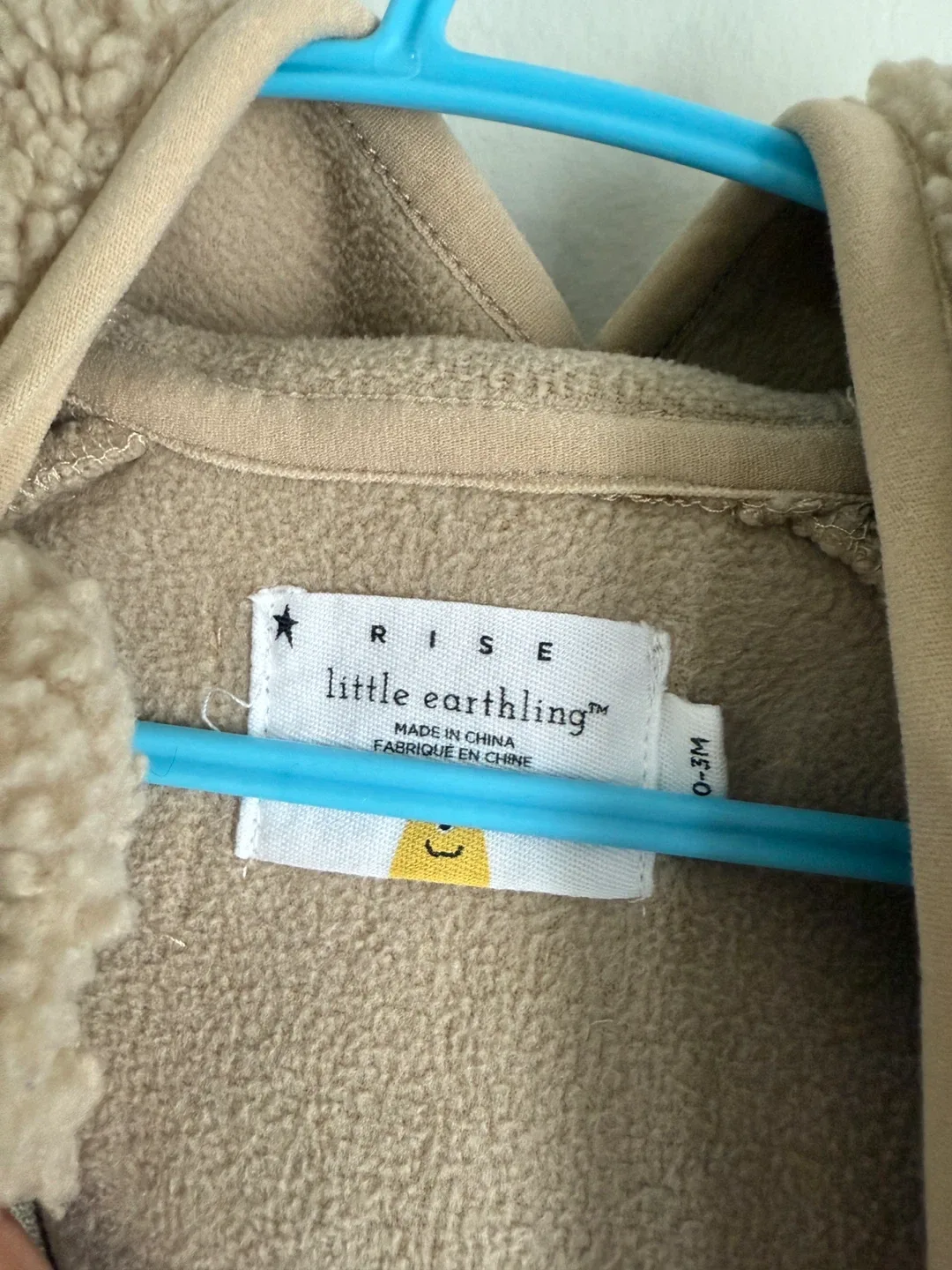 Little Earthling Rise 0-3M Teddy Onesie 🥕 image indicator(3)