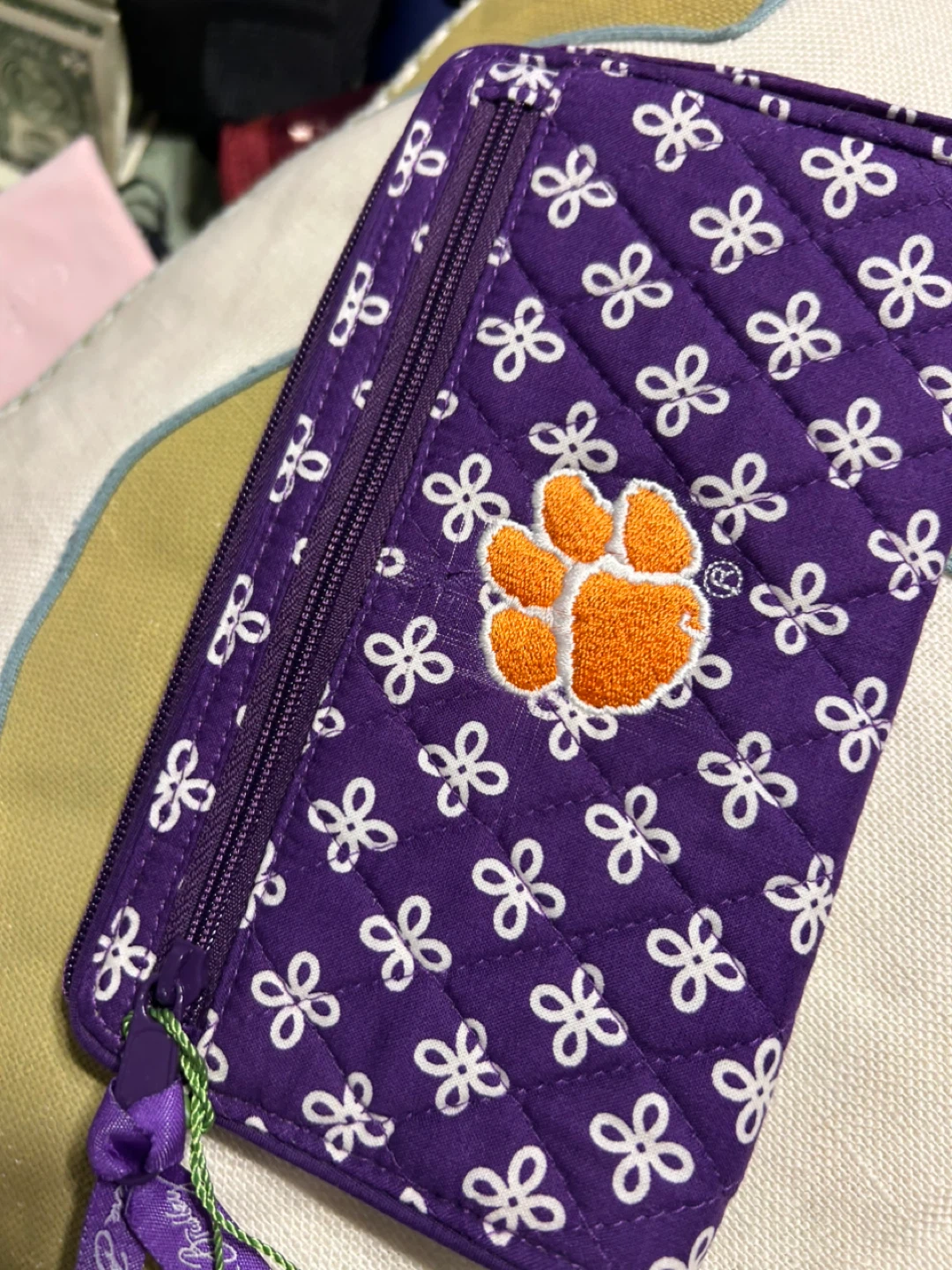 Vera Bradley Clemson Wristlet Purple - photo 2