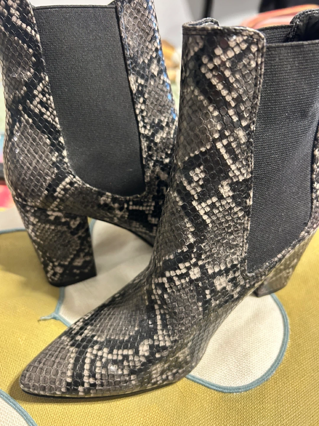 Steve Madden Snakeskin Ankle Booties