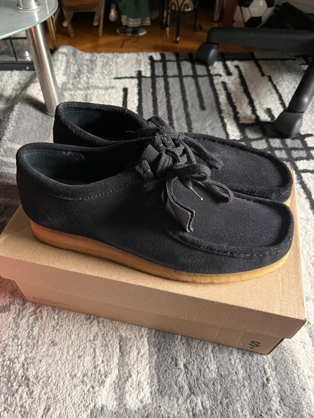 Wallabee OVO Black Suede Size 11M - photo 4