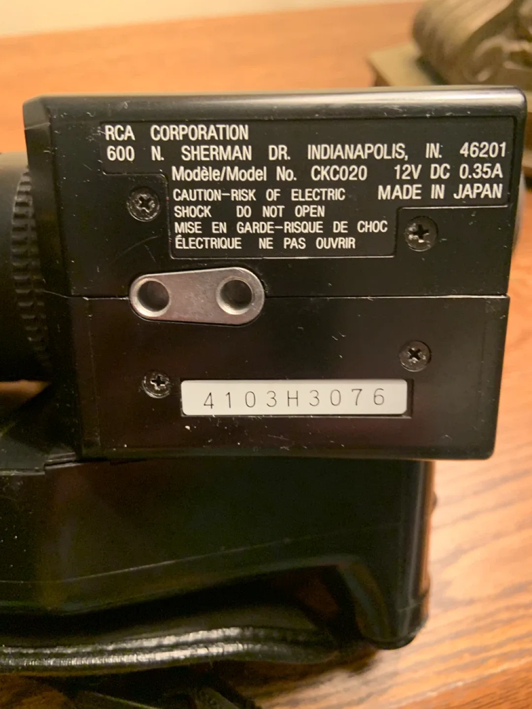 RCA SelectaVision VCR & Video Camera image indicator(8)