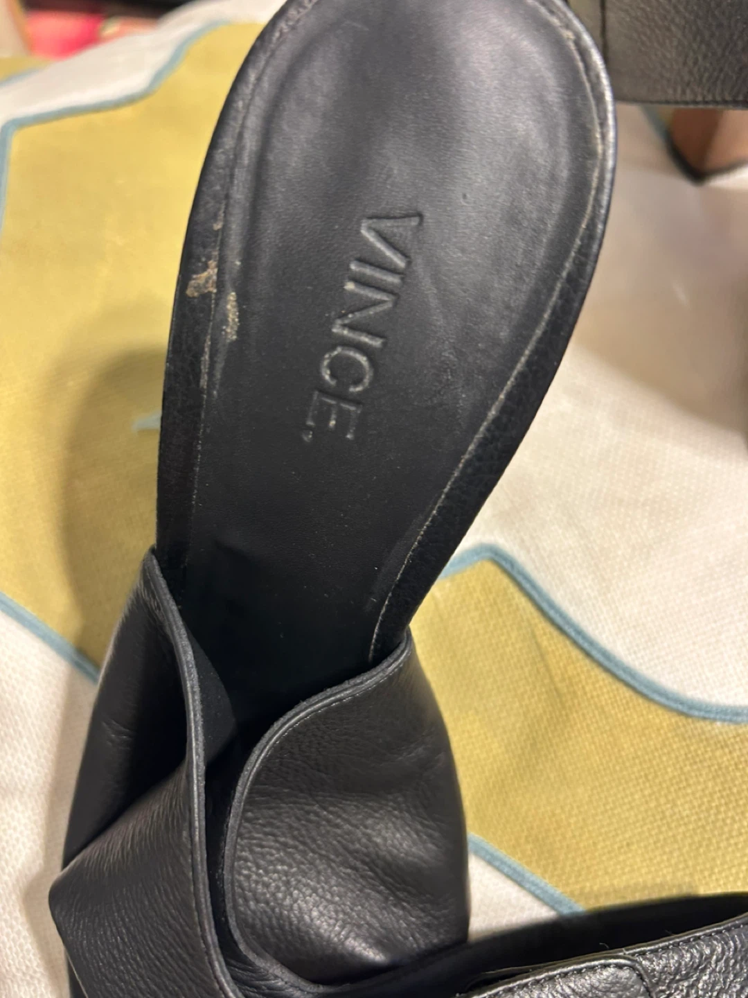 Vince Black Leather Heels - photo 5