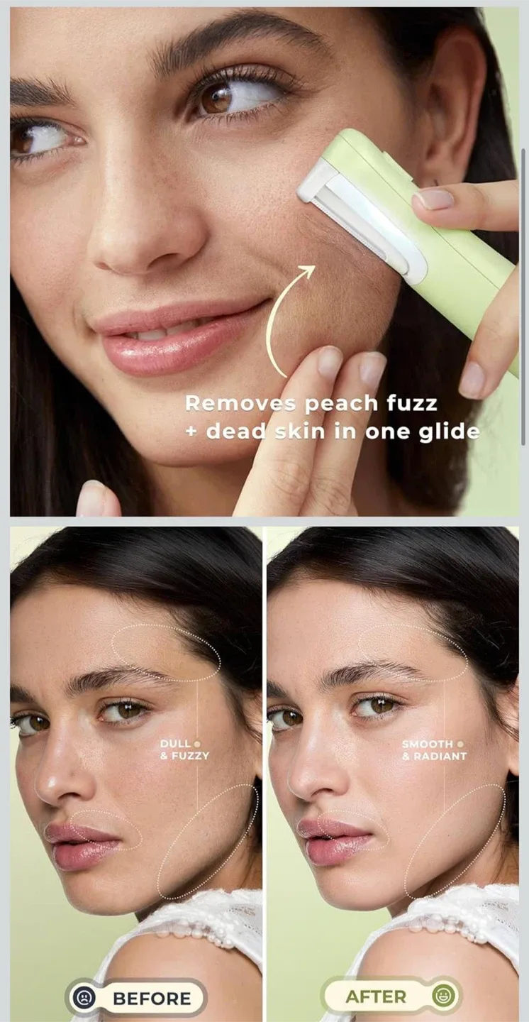 WLU Rechargeable Dermaplaning Facial Razor image indicator(2)