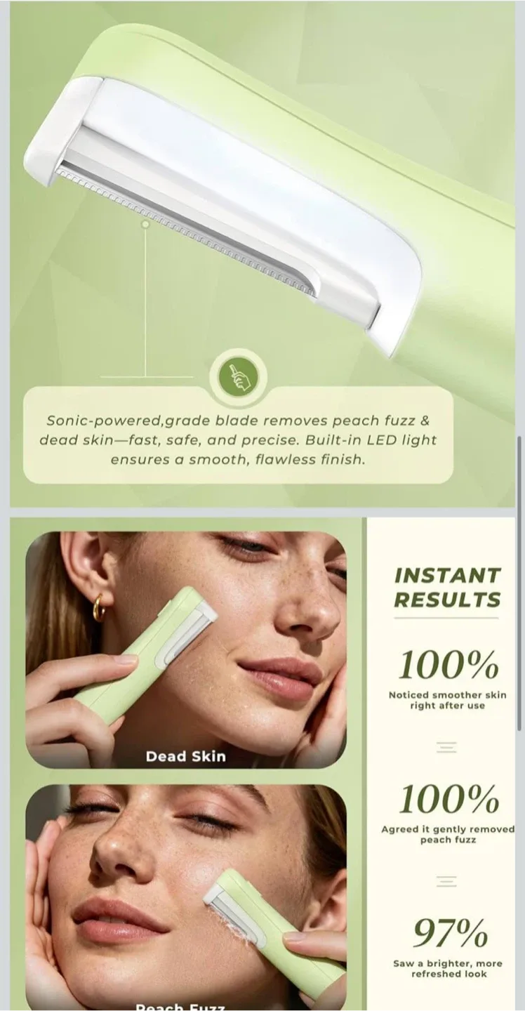 WLU Rechargeable Dermaplaning Facial Razor image indicator(3)