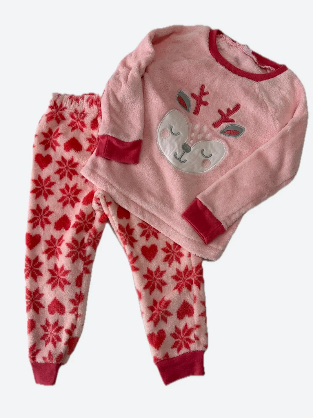 Pink Deer Pajama Set🥕 3T thumbnail
