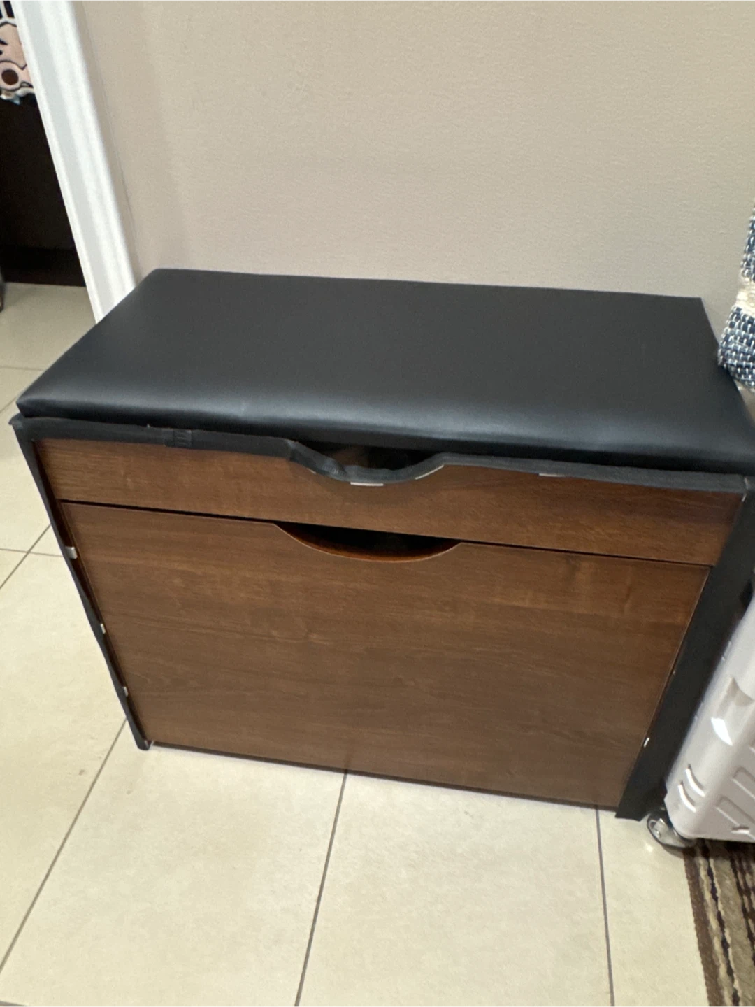Storage Bench with Shoe Rack