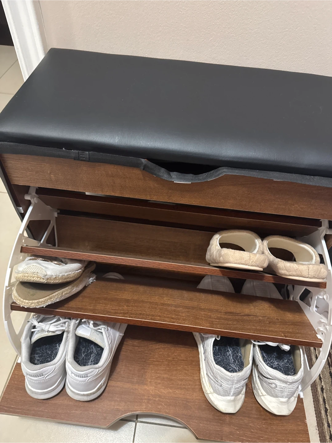 Storage Bench with Shoe Rack - photo 3