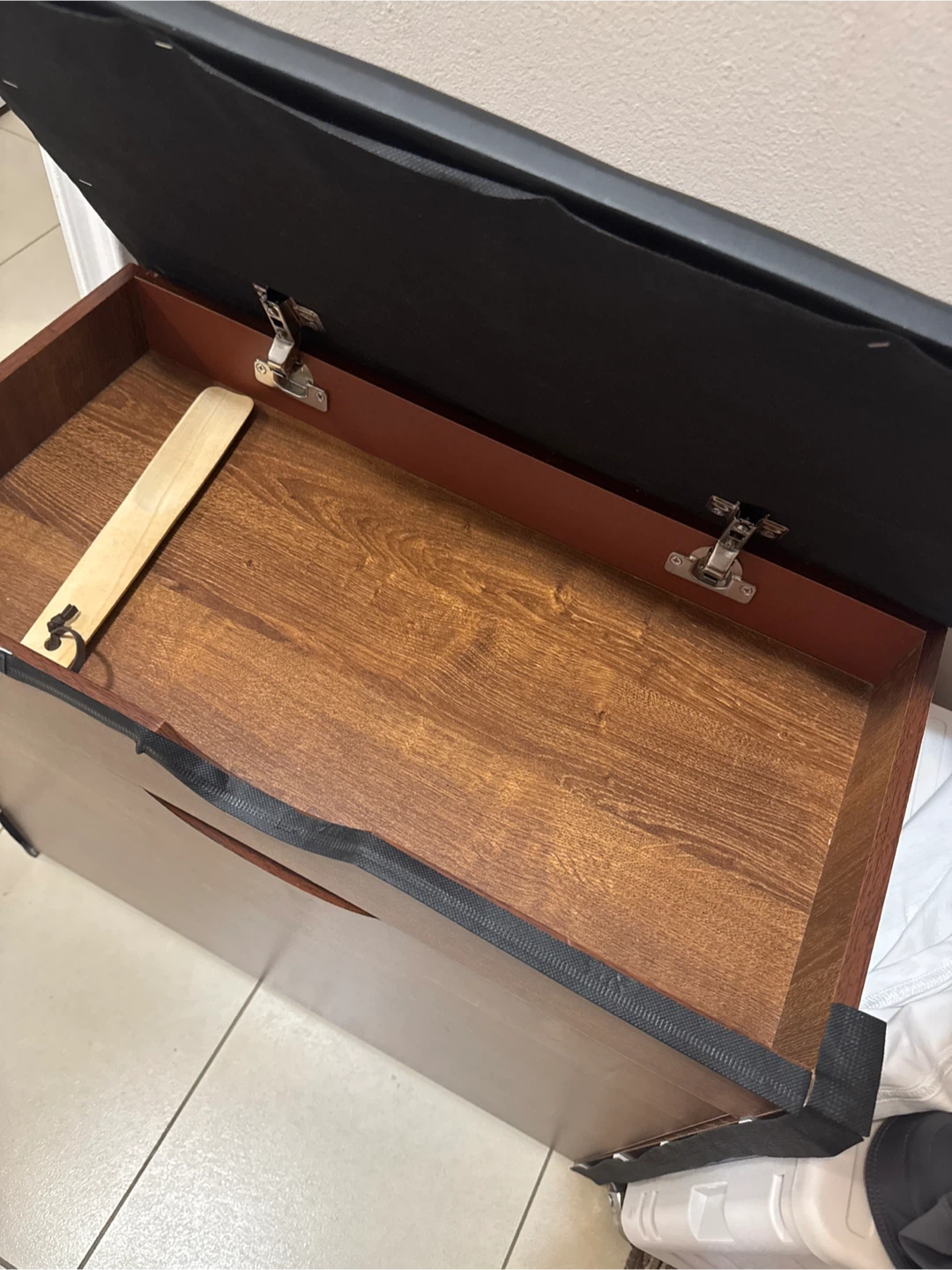 Storage Bench with Shoe Rack - photo 2