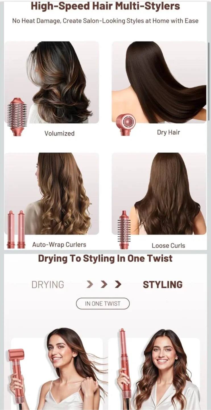 5-in-1 Hot Air Hair Styler Set image indicator(2)