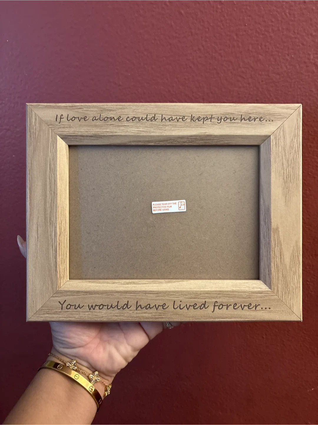 🥕 NEW Engraved Wooden Picture Frame 🥕 thumbnail