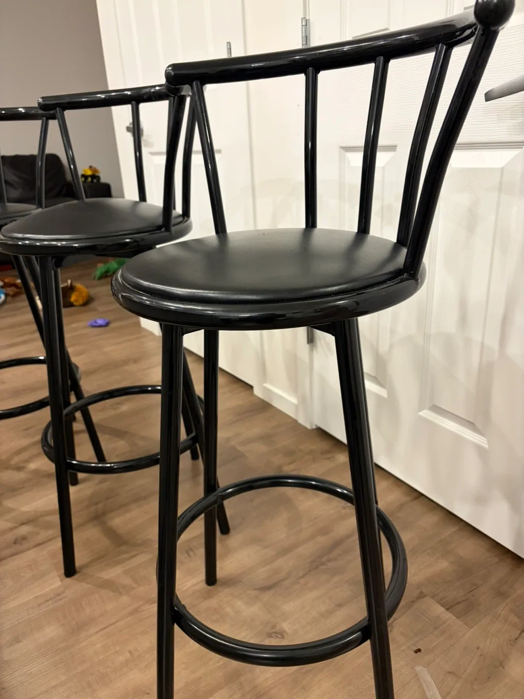 Black Bar Stools - Set of 3 image indicator(2)