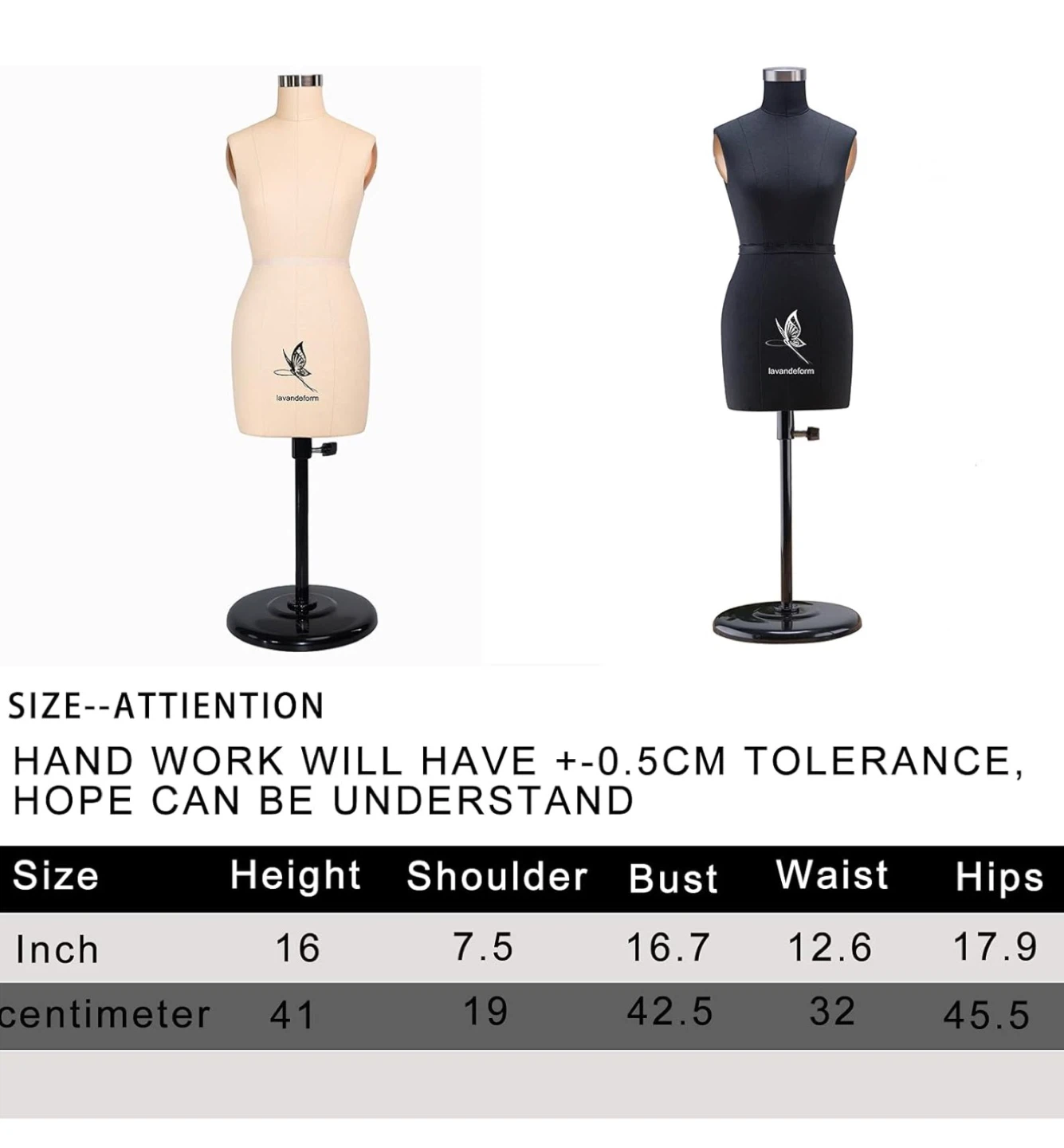 LavanDeForm Black Dress Form Mannequin - photo 3