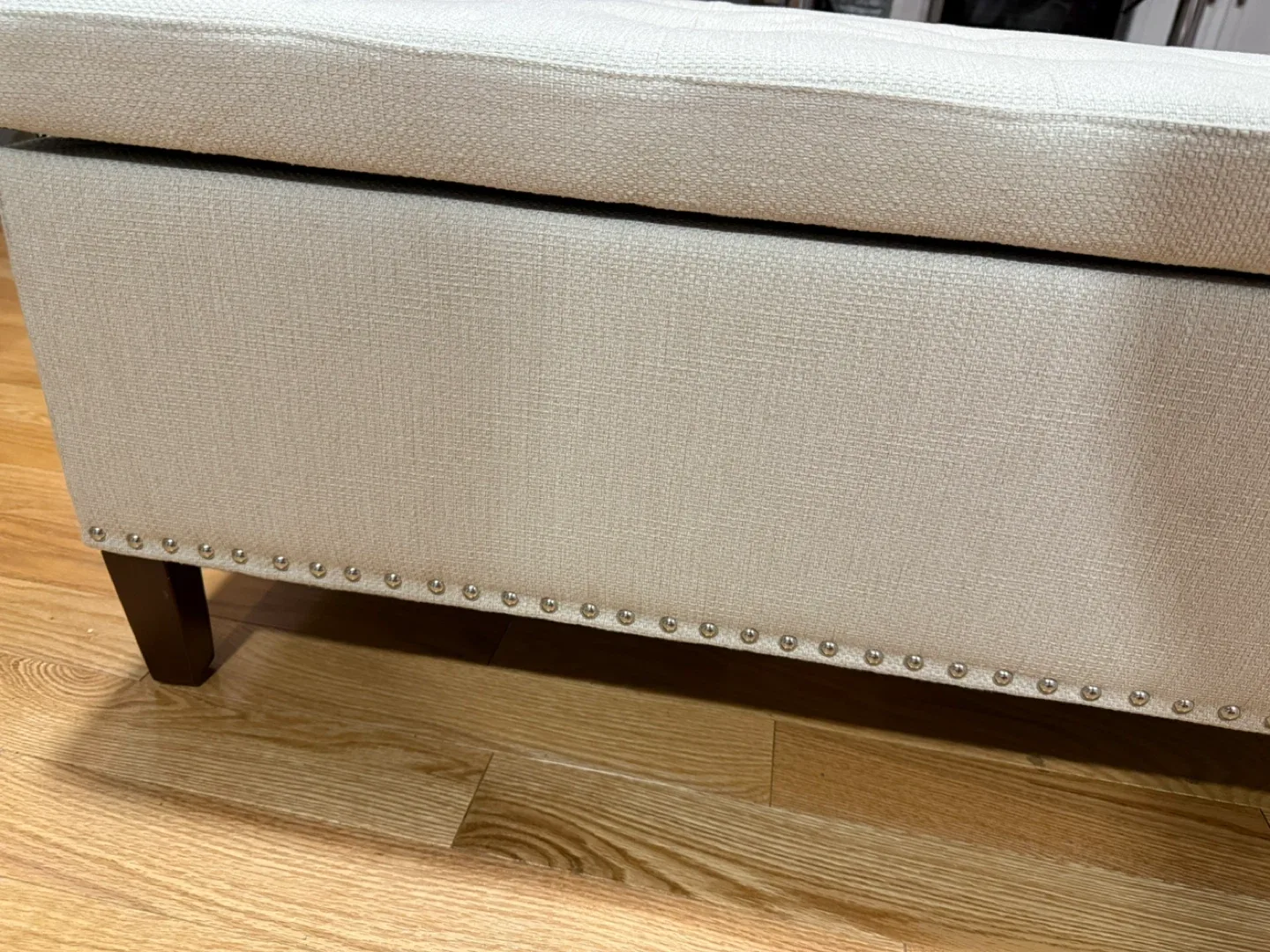 Storage Ottoman Bench - Oatmeal Fabric image indicator(6)