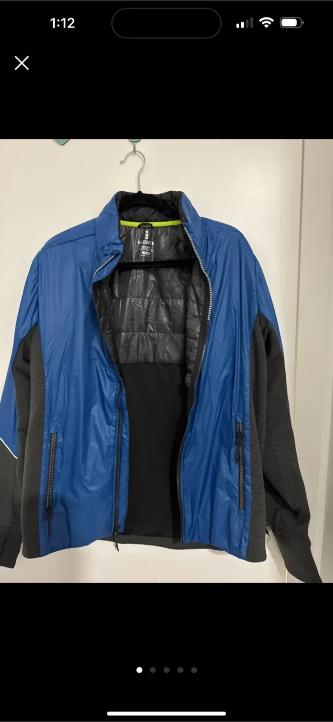 Elevate Men's Blue/Grey Jacket - Size M image indicator(4)