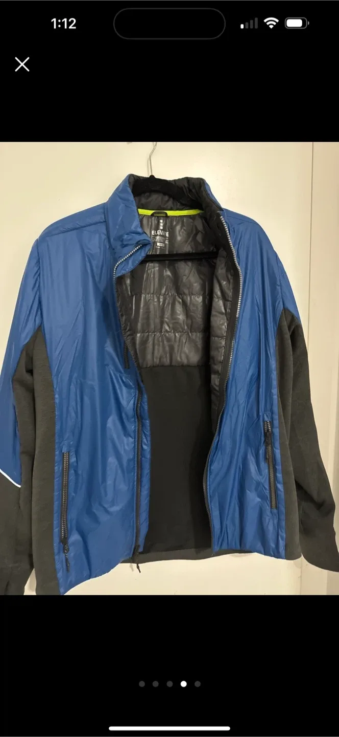 Elevate Men's Blue/Grey Jacket - Size M image indicator(3)
