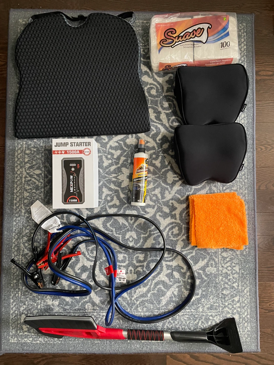 Portable Car Jump Starter + Accessories- Like New.