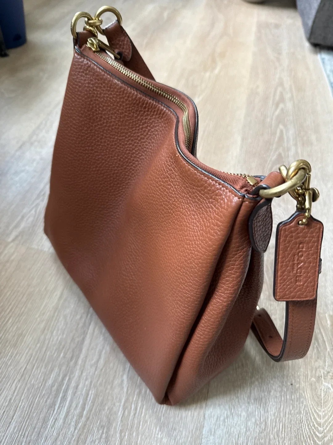 Coach Leather Hobo Bag - Brown image indicator(5)