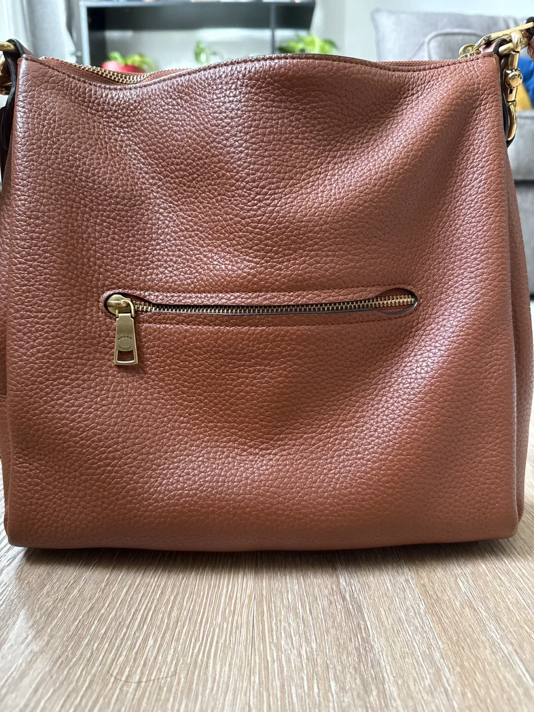 Coach Leather Hobo Bag - Brown image indicator(4)