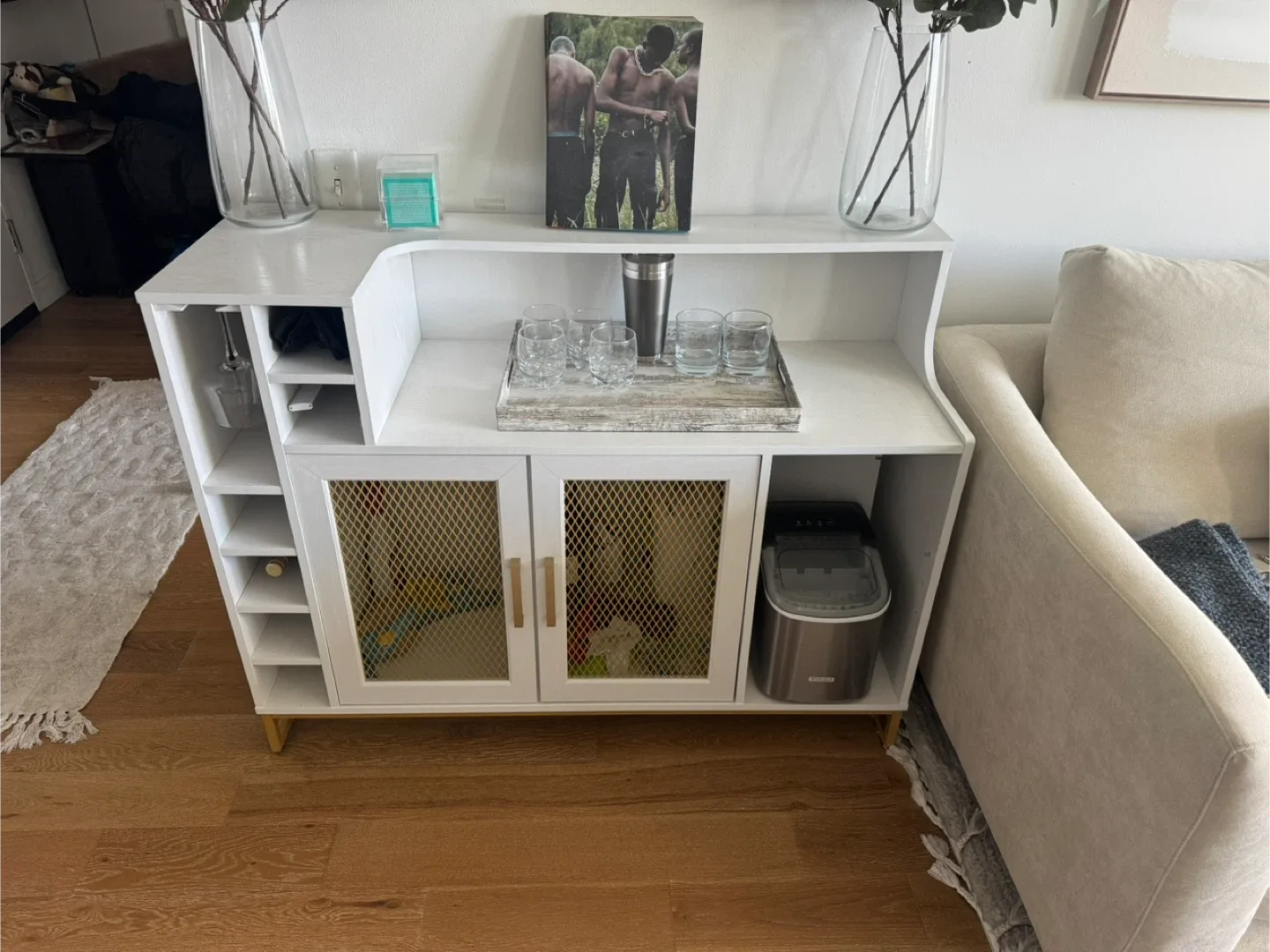 Wakeland 47.3” Bar Cabinet by Mercury Row – Great Condition! image indicator(2)