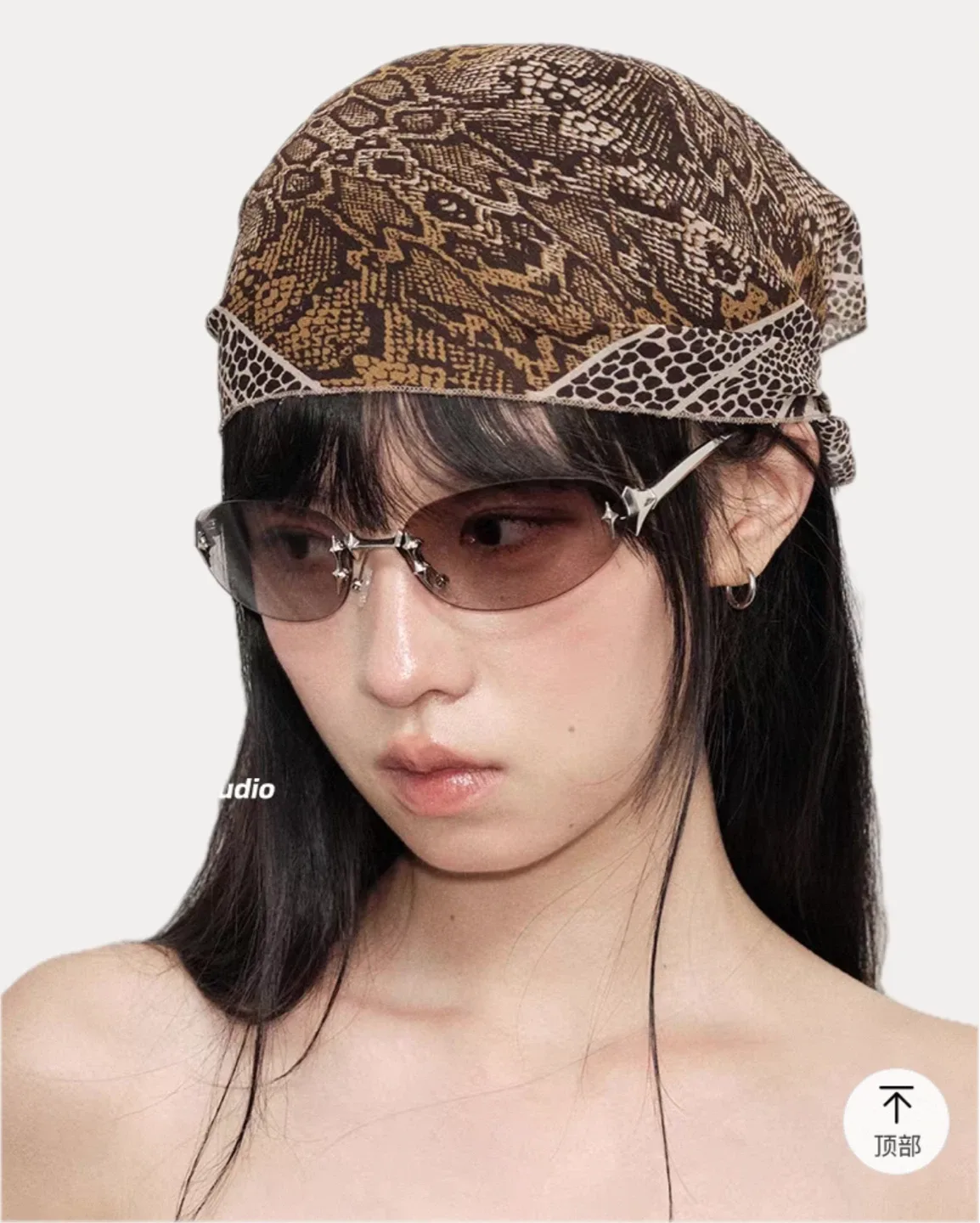 💫Star-studded Rimless Sunglasses✨ image indicator(2)