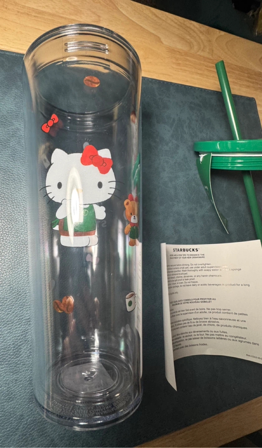 (LAST)NEW Starbucks X Hello Kitty Cold Cup + FREE 🎁 - photo 5