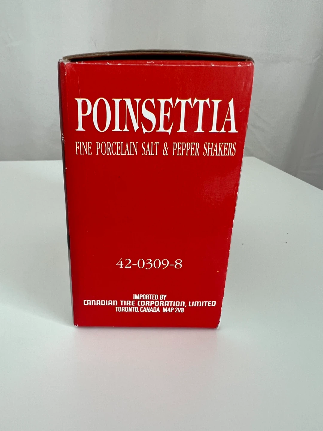 Poinsettia Fine Porcelain Salt & Pepper Shakers - photo 4