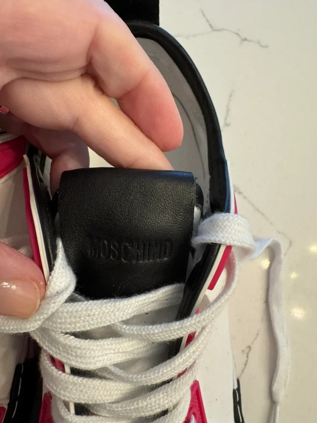 Moschino sneakers- White and pink 37 image indicator(7)