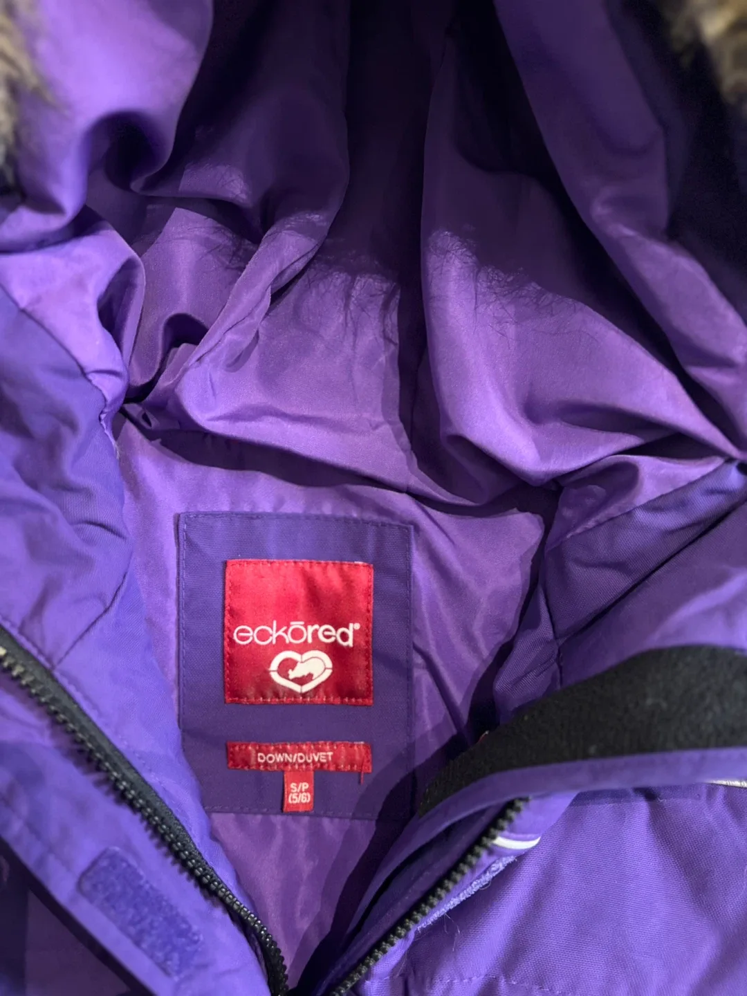 Kids Eckored Purple Winter Jacket - Size S image indicator(2)