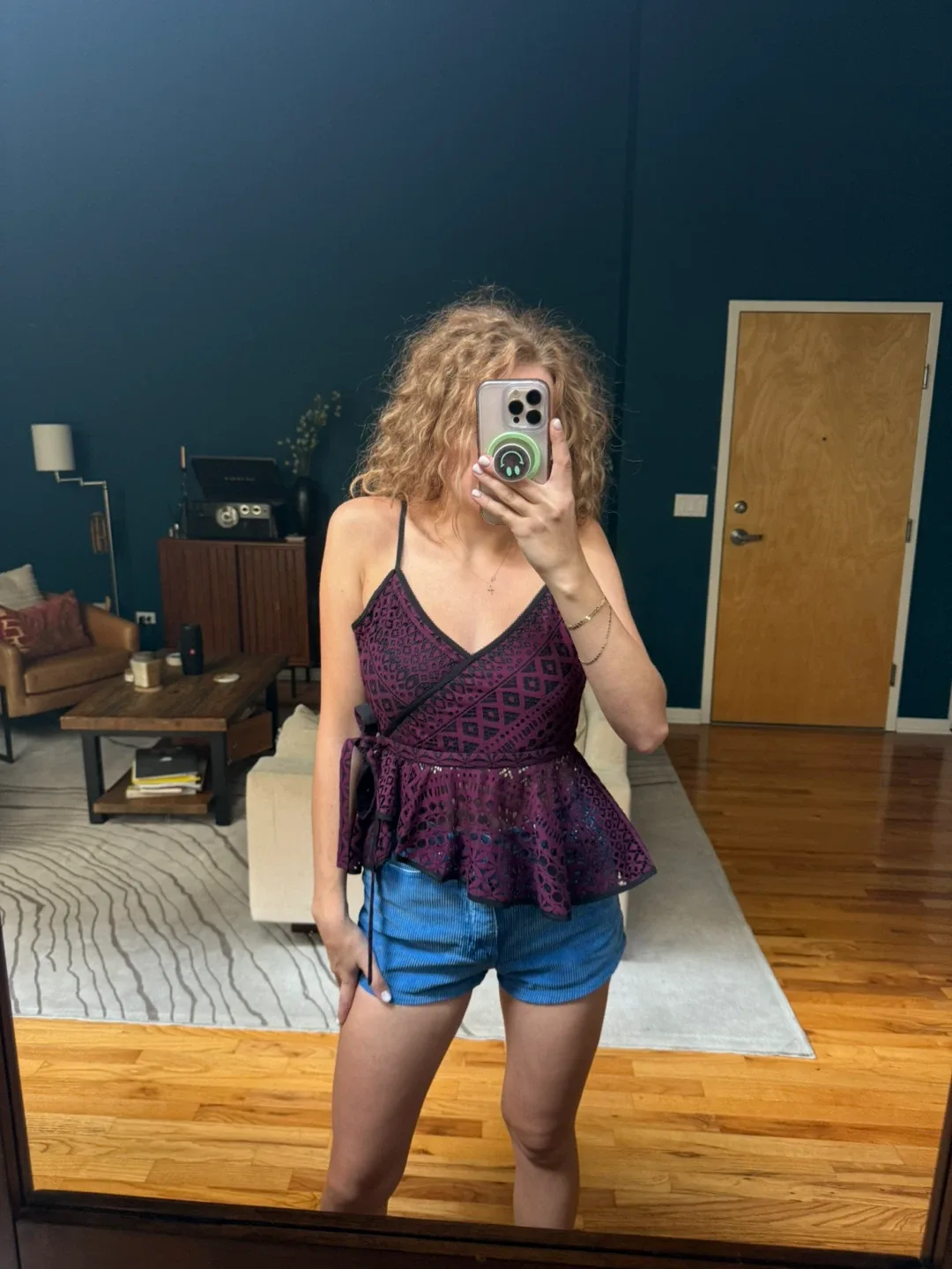 Purple Peplum Tank Top image indicator(2)