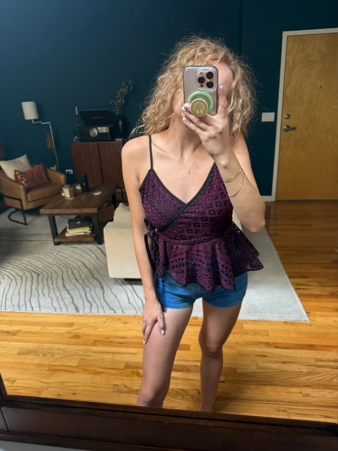 Purple Peplum Tank Top image indicator(5)