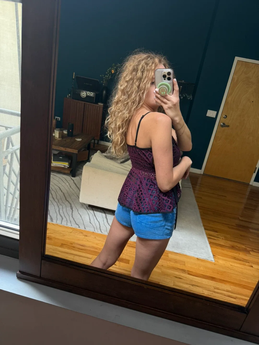 Purple Peplum Tank Top image indicator(4)