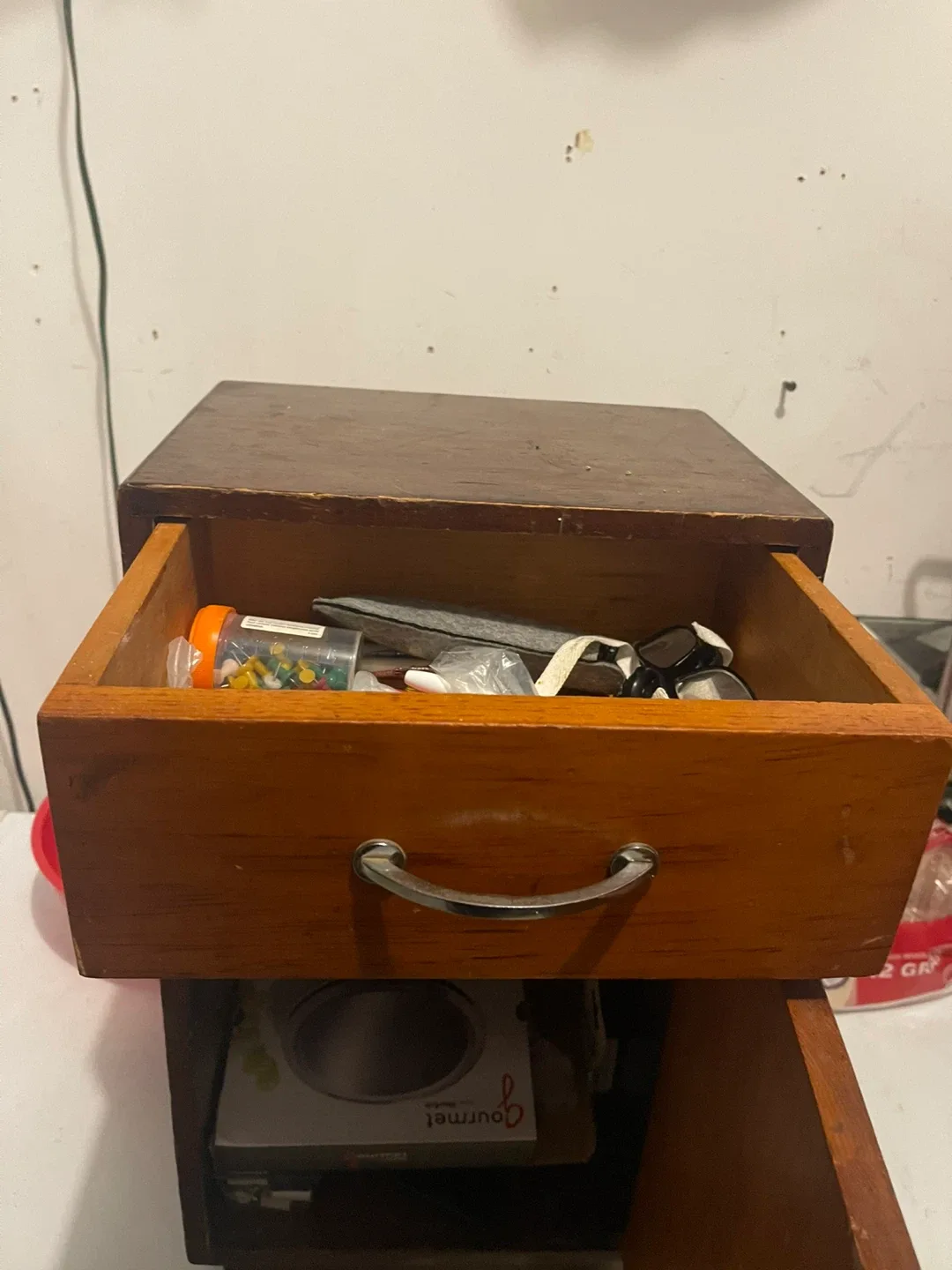 Small Wooden Cabinet with Drawer image indicator(3)