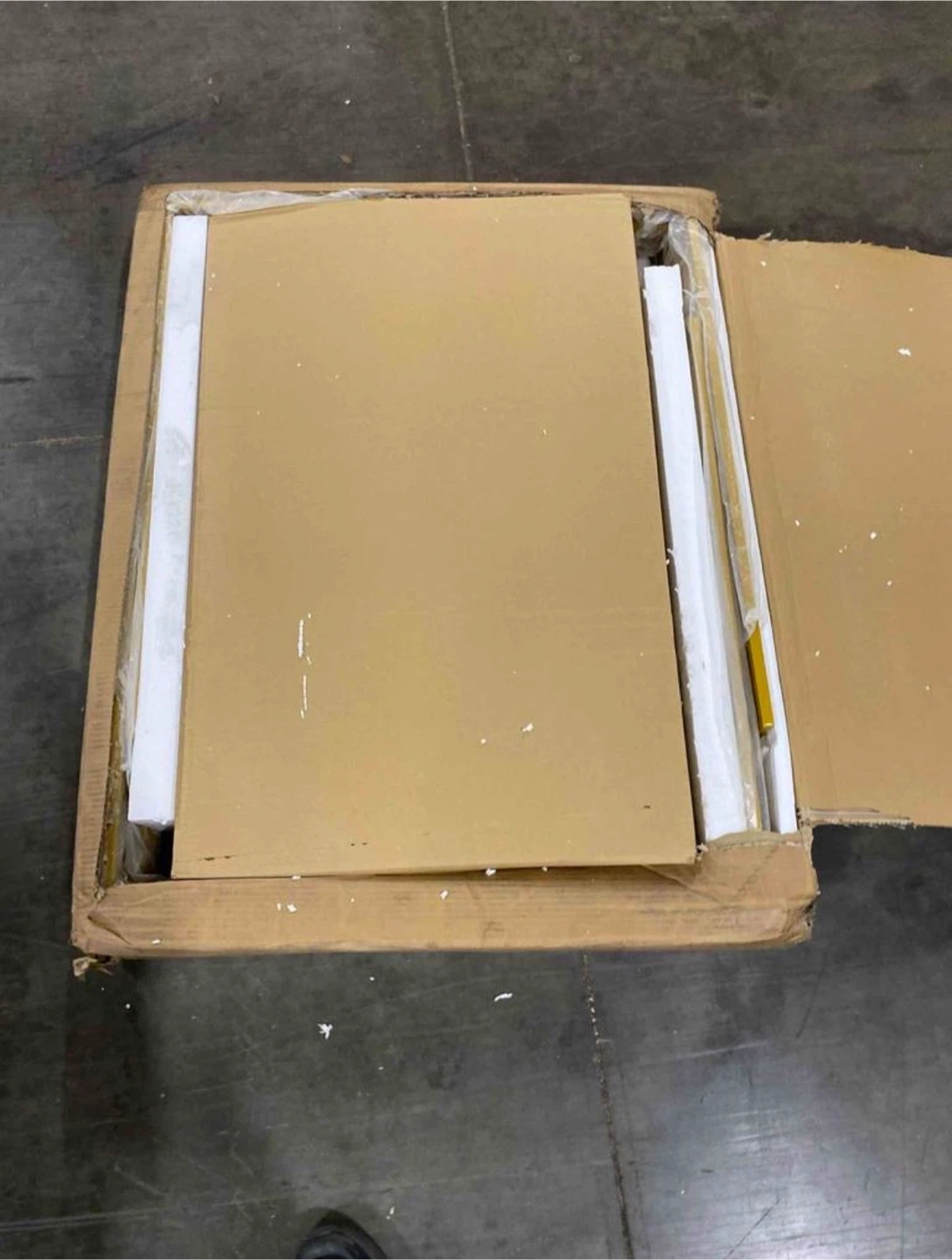 Tribesigns White & Gold Extendable Dining/Office Table - photo 5
