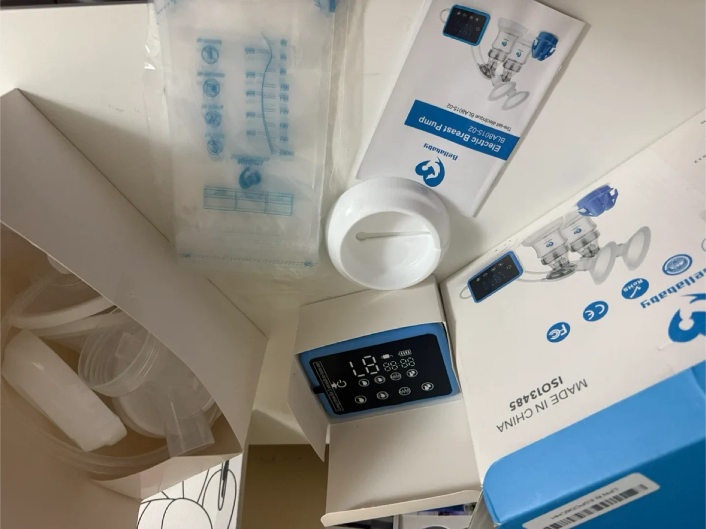 New open box Bellababy Electric Breast Pump Portable Double image indicator(2)