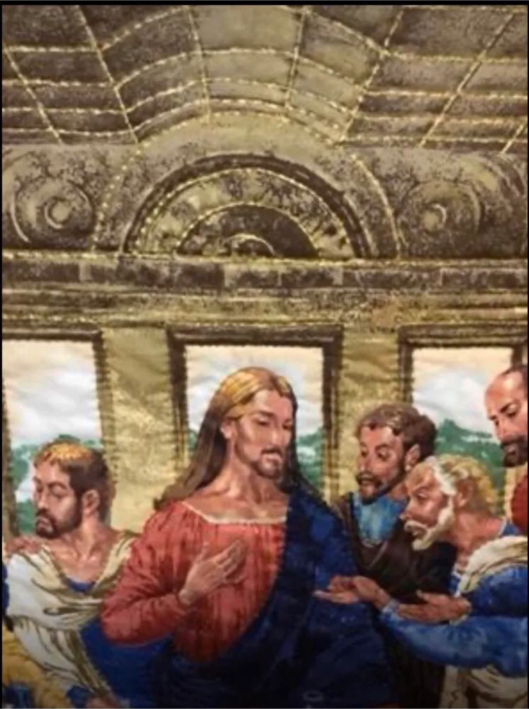 Handmade wallhanging of The Last Supper image indicator(5)