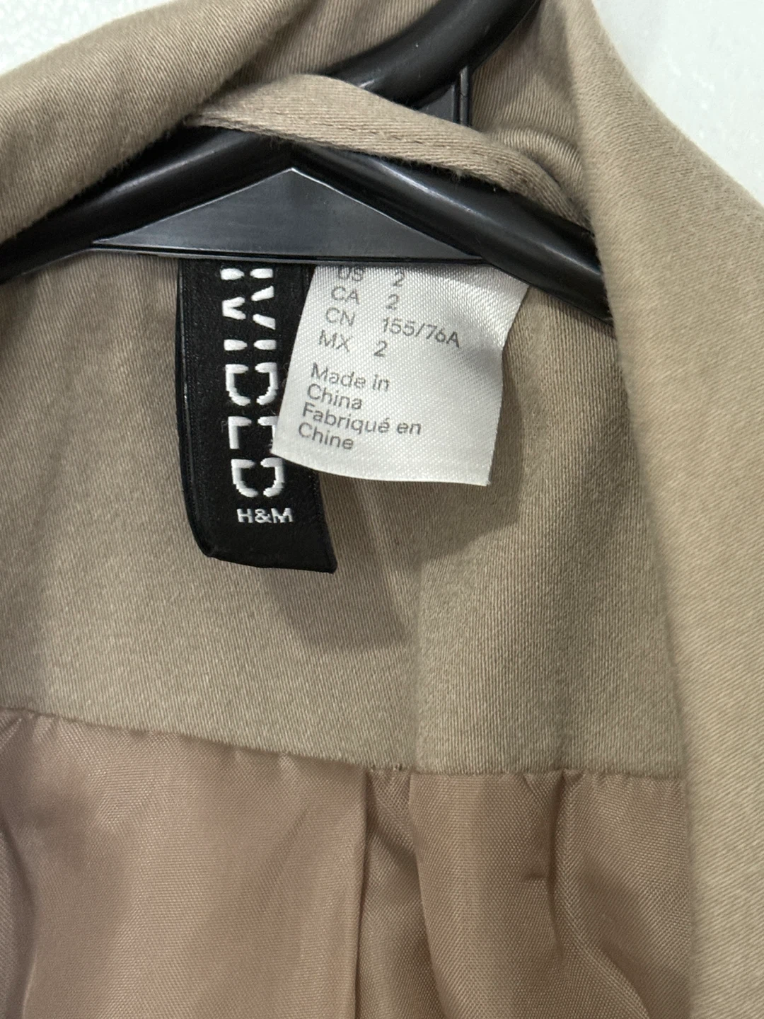 H&M Divided Trench Coat - Size 2 🥕 - photo 3
