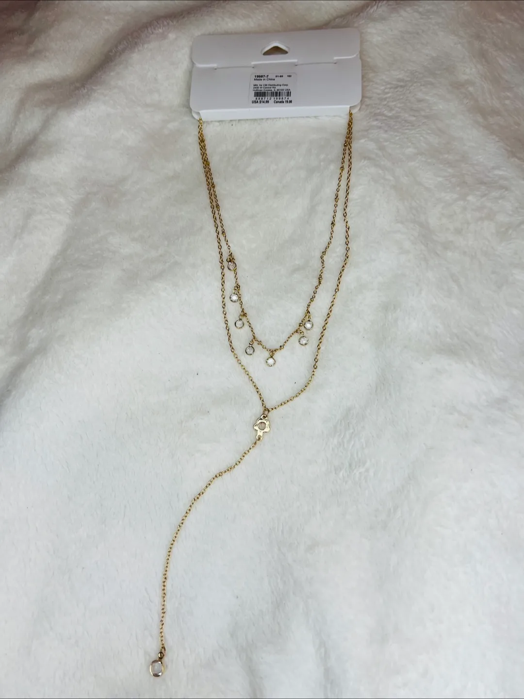Claire's Gold Layered Necklace - New! image indicator(2)