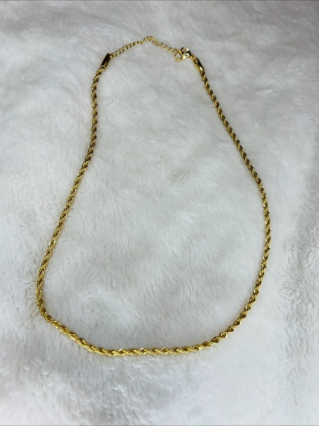 14k Gold plated Rope Chain Necklace