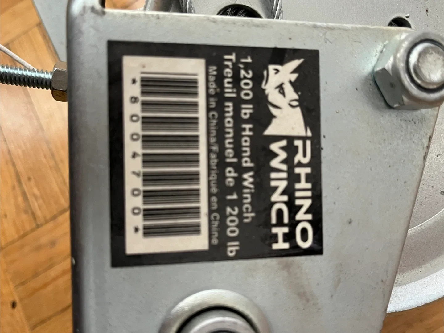 Rhino All Purpose Hand Winch 1200 lbs Capacity image indicator(4)