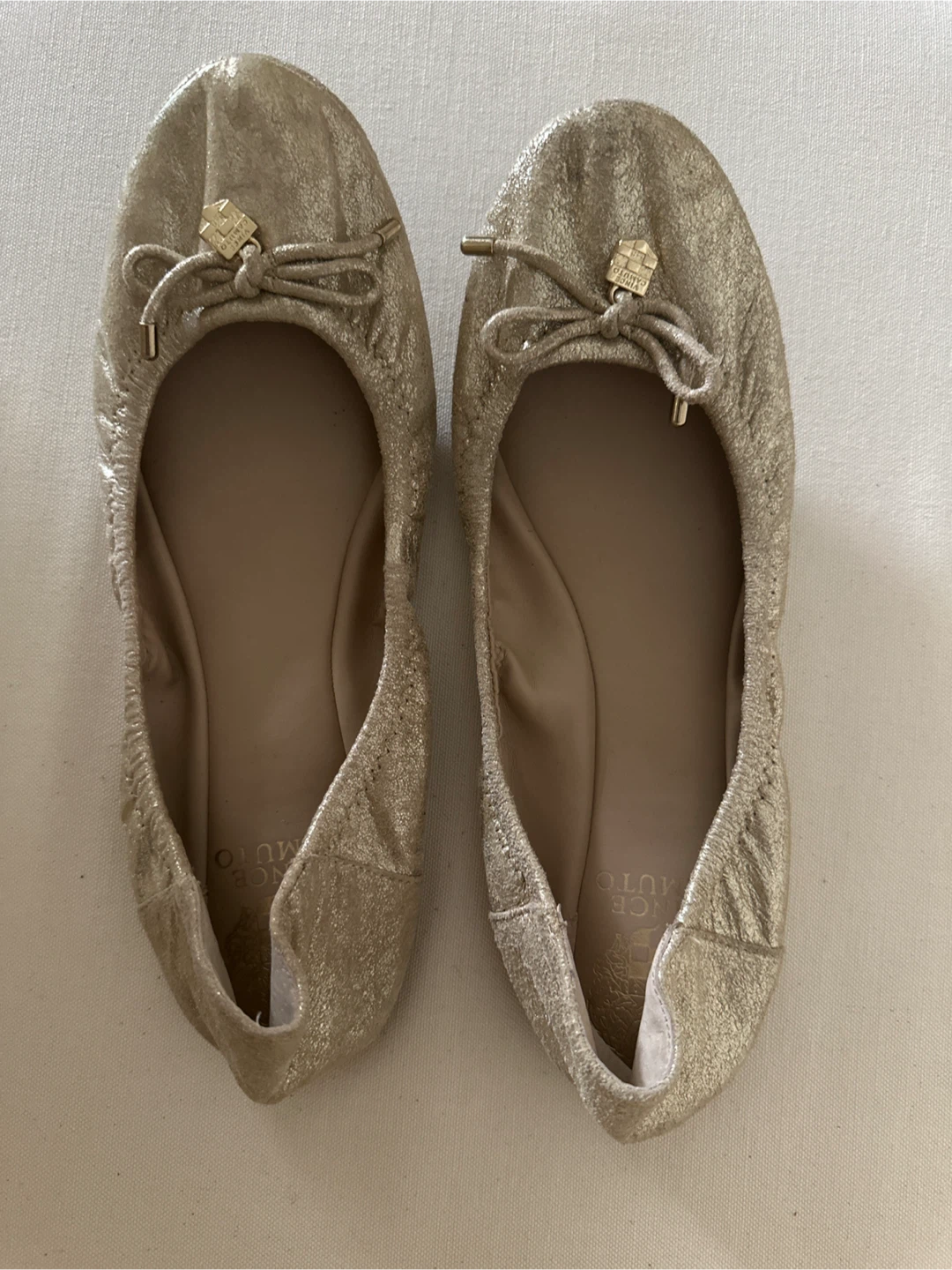 🥕Vince Camuto Gold Ballet Flats